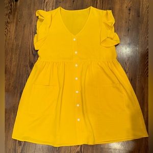 Women’s babydoll dress, elastic band at waist for shape